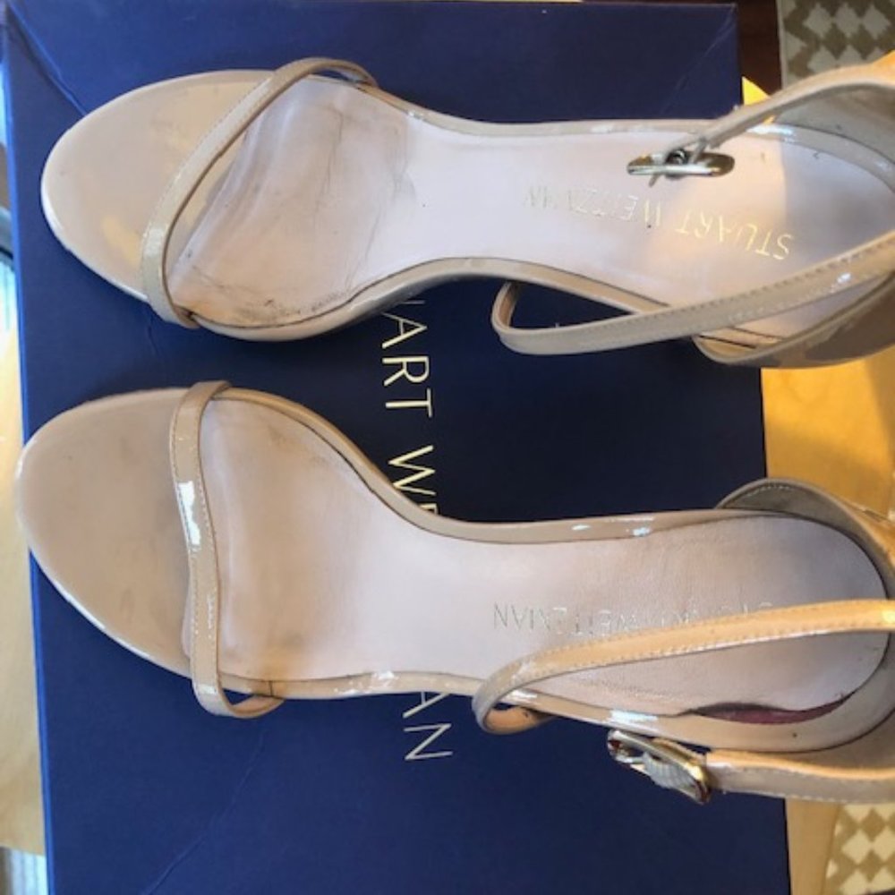 Patent Leather Nudistsong Heel by Stuart Weitzman (8W) - Picture 7 of 10
